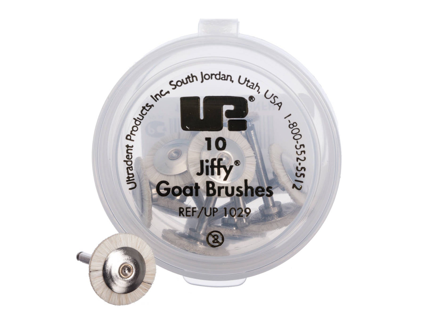 Ultradent 1029 Jiffy Goat Hair Brush For Use With Diamond Polish Dental System 10/Pk Ultradent 1029 Jiffy Goat Hair Brush For Use With Diamond Polish Dental System 10/Pk